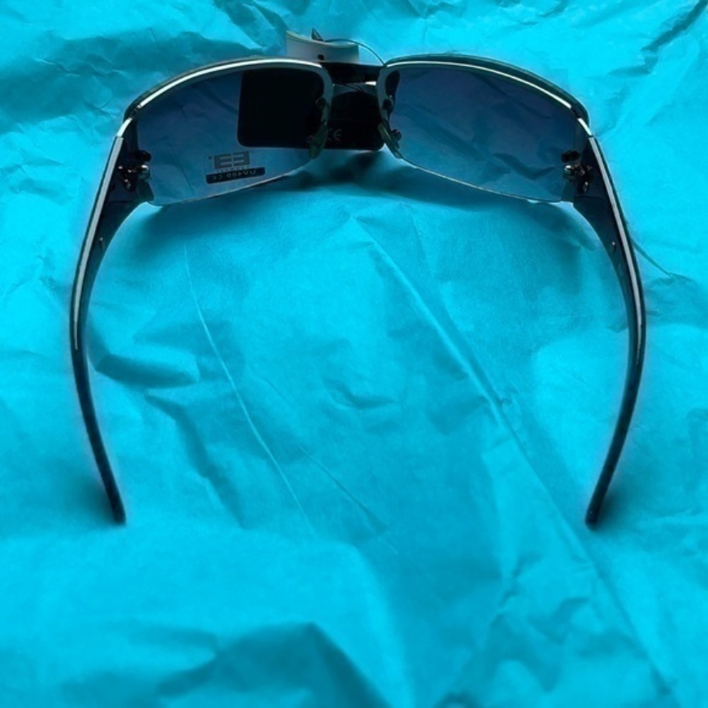 NWT Epoch ninety 90s sunglasses UV 400 28501 frames silver gradient black lenses - Picture 4 of 9